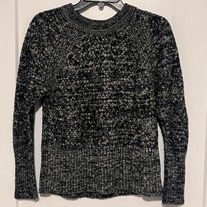 Universal Thread Navy/White Crosshatch Weave Sweater, Size M